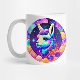 Cute Colorful Llama Funny No Drama Llama Mug